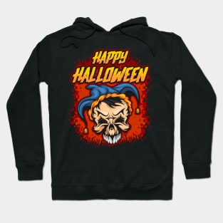 Happy Halloween Jester Skull Hoodie